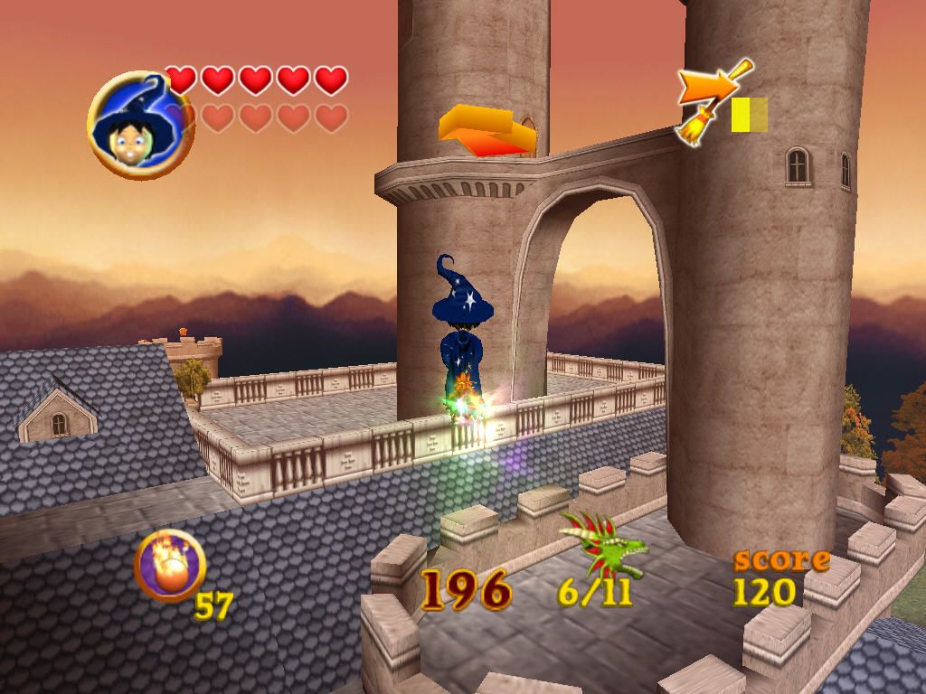 Billy the Wizard: Rocket Broomstick Racing screenshot 3 for Wii